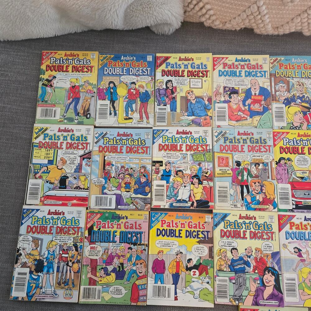 Huge Vintage Archie’s Pals ’N’ Gals Double Digest Comic Book Lot of 25 with #1 - Picture 2 of 8